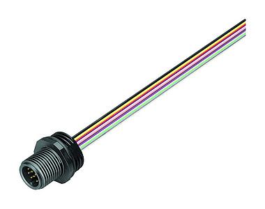 Automation Technology - Sensors and Actuators--Male panel mount connector_763_3_FS_Ku_Li_M16_6kant_12pol