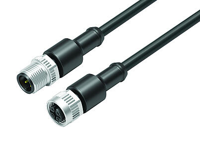 Tecnología de automatización - sensores y actuadores--Cable de conexión conector de cable macho - conector de cable hembra_VL_KSM12-77-3429_KDM12-3430-50004_black