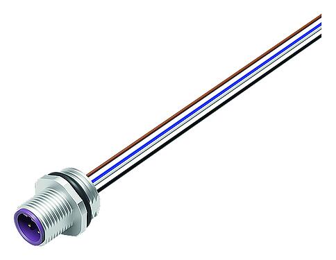 Illustration 76 0133 0011 00105-0200 - M12 Embase mâle, Contacts: 5, non blindé, fils, IP68, UL, PG 9