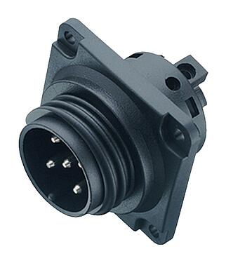 Illustration 99 0711 00 05 - RD30 Male panel mount connector, Contacts: 4+PE, unshielded, screw clamp, IP65, ESTI+, VDE