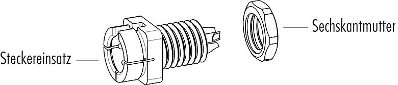 Dessin des composants 09 9765 20 04 - Embase mâle, Contacts: 4, non blindé, THT, IP40