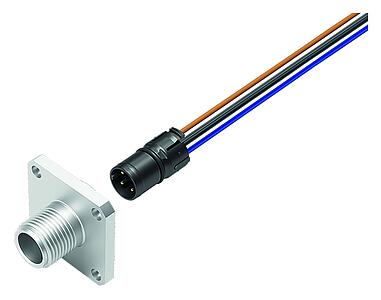 Automation Technology - Sensors and Actuators--Square male panel mount connector_763_3_FS_pos_einrast_26mm