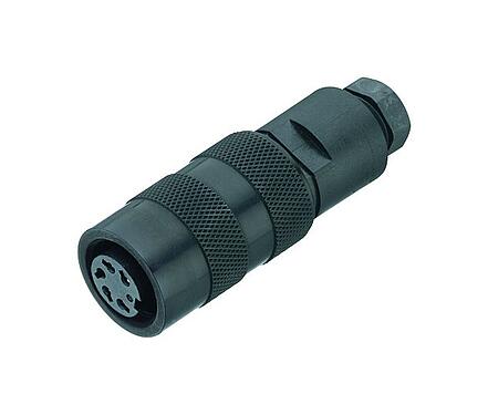 Illustration M16 Connecteur femelle, Contacts: 8 (08-a), 4,0-6,0 mm, non blindé, souder, IP67