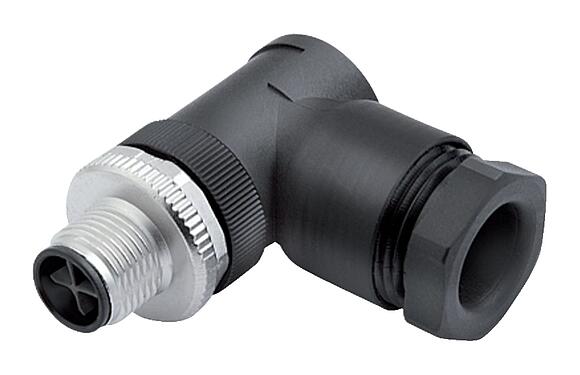Illustration 99 0689 58 04 - M12 Male angled connector, Contacts: 3+PE, 8.0-10.0 mm, unshielded, screw clamp, IP67, UL, VDE