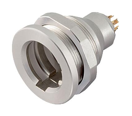 Illustration 09 4912 025 04 - Female panel mount connector, Contacts: 4, unshielded, solder, IP40