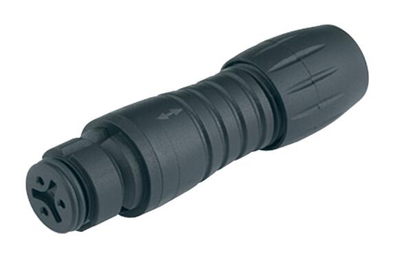 Illustration Snap-In Female cable connector, Contacts: 4, 3.5-5.0 mm, unshielded, solder, IP67, UL 2238