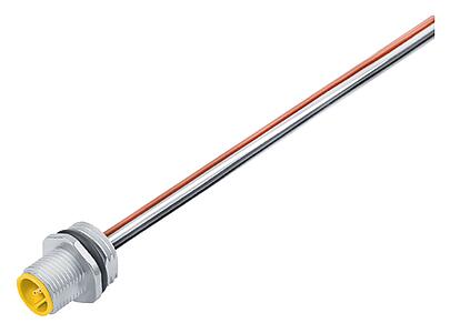 Automation Technology - Sensors and Actuators--Male panel mount connector_763_3_FS_Li_gelb