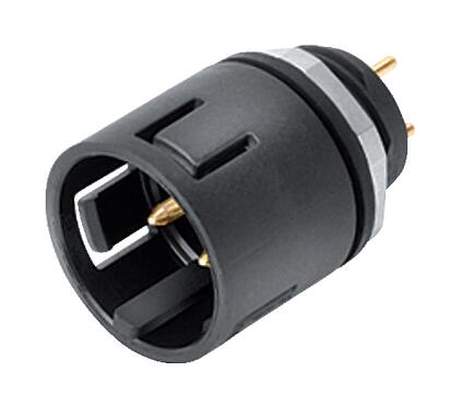 Illustration 99 9107 090 03 - Snap-In IP67 Male panel mount connector, Contacts: 3, unshielded, THT, IP67, VDE