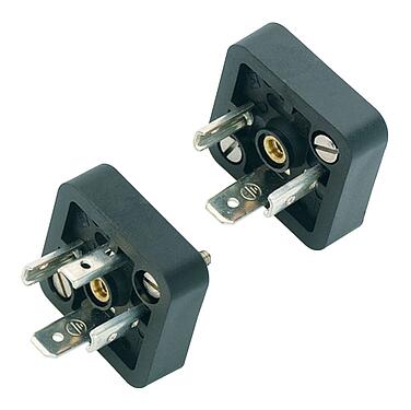 Illustration 43 1709 000 03 - Male power connector, Contacts: 2+PE, unshielded, solder, IP40 without seal, UL, ESTI+, VDE