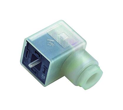 Illustration 43 1730 140 03 - Female power connector, Contacts: 2+PE, 6.0-8.0 mm, unshielded, screw clamp, IP40 without seal, Circuit P40, with LED PNP closer