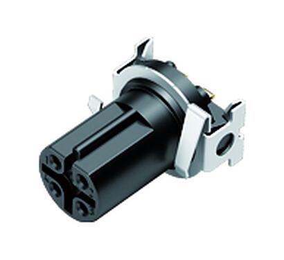 Illustration 09 0444 601 05 - M12 Encastrable femelle, Contacts: 5, blindable, SMT, IP67