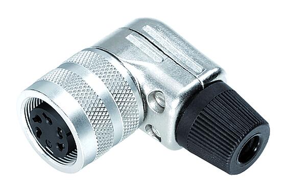 3D View 99 0134 10 02 - M16 Female angled connector, Contacts: 2 (02-a), 4.0-6.0 mm, shieldable, solder, IP40