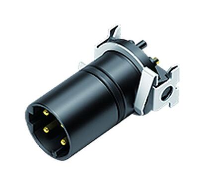 Illustration M12 Embase mâle, Contacts: 4, blindable, SMT, IP67
