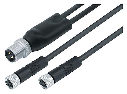 Technologie d’automatisation - capteurs et actionneurs--Répartiteur de câbles connecteur mâle - 2 connecteurs femelle_765_0_20_DG_SK