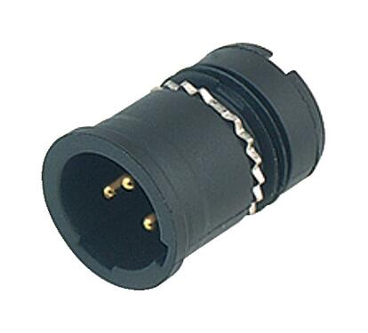 Illustration 09 2431 09 03 - Male receptacle, Contacts: 2+PE, unshielded, solder, IP67, UL