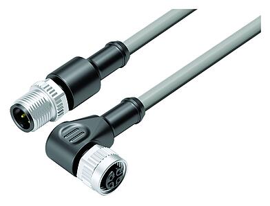 Technologie d’automatisation - capteurs et actionneurs--Câble de raccordement connecteur mâle - connecteur femelle coudé_VL_KSM12-77-3429_WDM12-3434-20004_grey