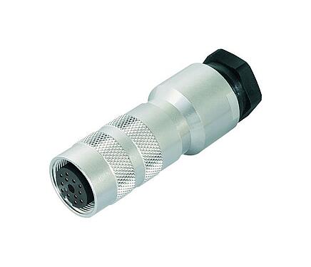 Illustration M16 Connecteur femelle, Contacts: 7 (07-a), 8,0-10,0 mm, blindable, souder, IP67, UL 2238, avec anneau de protection