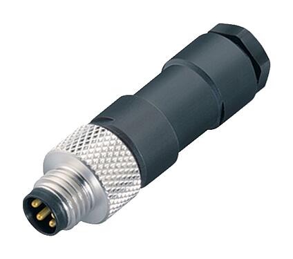 Illustration 99 3383 00 04 - M8 Male cable connector, Contacts: 4, 3.5-5.0 mm, unshielded, solder, IP67, UL
