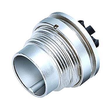 3D View 09 0311 780 04 - M16 IP40 Male panel mount connector, Contacts: 4 (04-a), unshielded, crimping (Crimp contacts must be ordered separately), IP40, front fastened