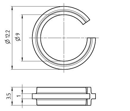 Scale drawing Labeling ring
