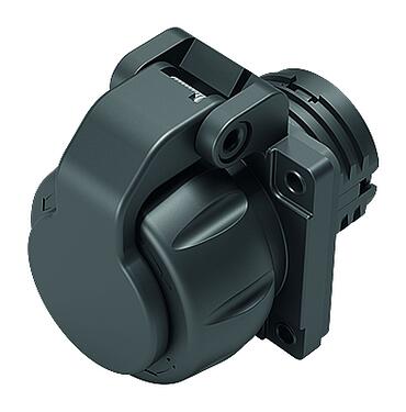 Illustration 09 6520 200 12 - Bayonet Female panel mount connector, Contacts: 12, unshielded, crimping (Crimp contacts must be ordered separately), IP68/IP69K, UL 2238, VDE
