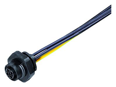 Automation Technology - Voltage and Power Supply--Female panel mount connector_814_4_FD_vv_Li_Ku