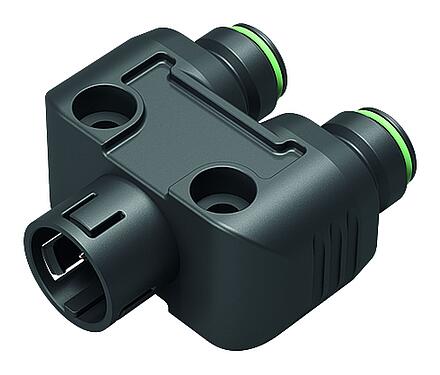 Illustration 79 9179 000 03 - Snap-In Twin distributor, Y-distributor, Contacts: 3, unshielded, pluggable, IP67, UL, VDE