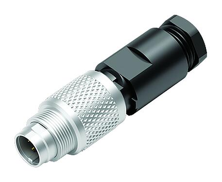 Illustration M9 Male cable connector, Contacts: 7, 3.5-5.0 mm, unshielded, solder, IP67