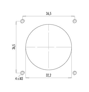 Assembly instructions / Panel cut-out 99 0719 00 13 - RD30 Male panel mount connector, Contacts: 12+PE, unshielded, solder, IP65