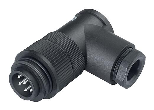 Illustration 99 4221 215 04 - RD24 Male angled connector, Contacts: 3+PE, 10.0-12.0 mm, unshielded, screw clamp, IP67, UL, ESTI+, VDE, PG 13.5
