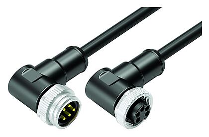 Tecnología de automatización - voltaje y fuente de alimentación--Cable de conexión conector macho en ángulo - conector hembra en ángulo_VL_WS-77-1427_WD-77-1434_5pol