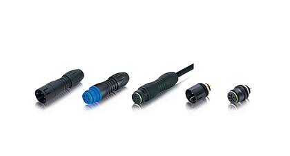 Miniature snap-in IP67 connectors