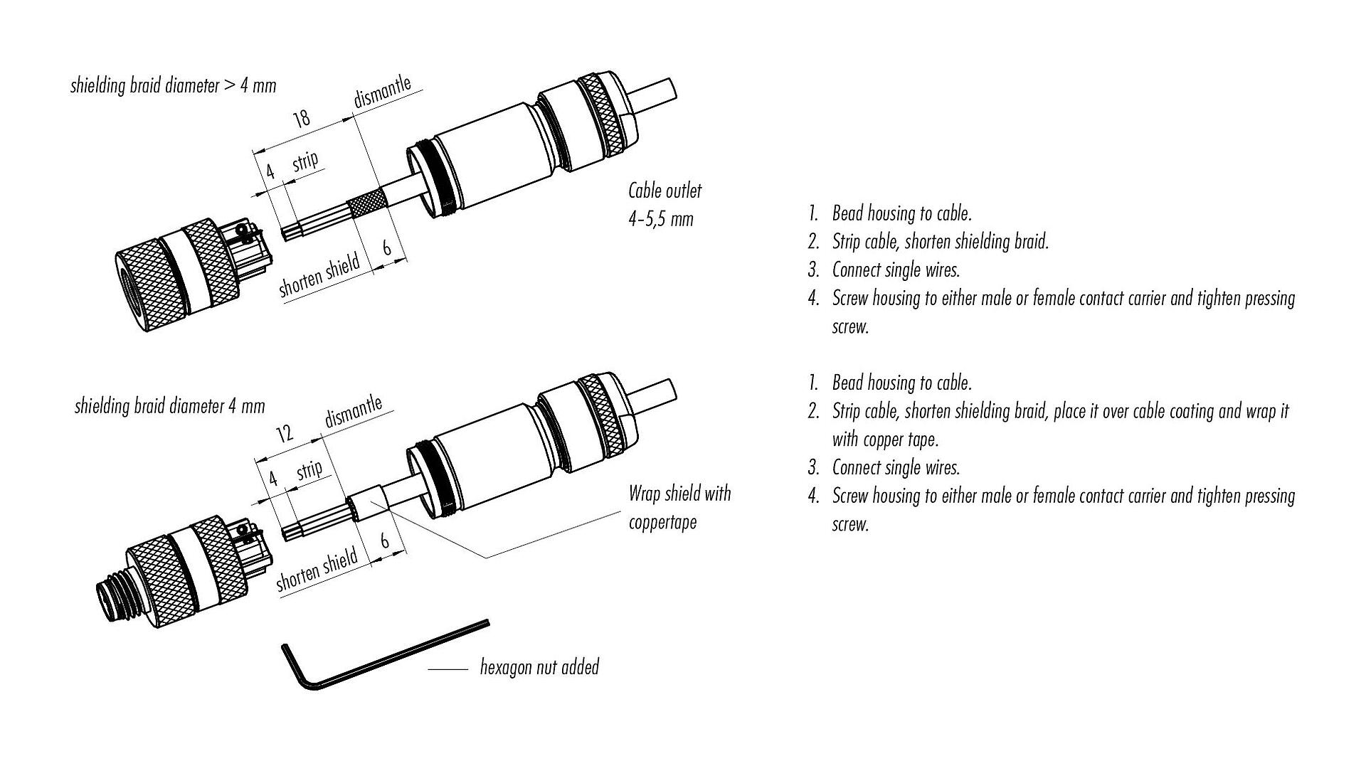 99 3362 100 04 | binder M8 Female cable connector, Contacts: 4  