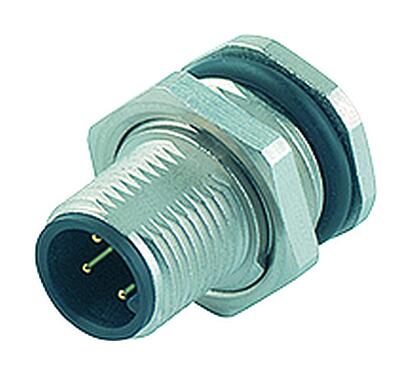 Illustration 86 0631 1002 00005 - M12 Male panel mount connector, Contacts: 5, unshielded, solder, IP68, UL, M16x1.5, front fastened