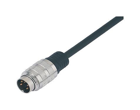 Ilustración 79 6171 20 08 - M16 Conector de cable macho, Número de contactos: 8 (08-a), blindado, moldeado en el cable, IP67, PUR, negro, 8 x 0,25 mm², 2 m