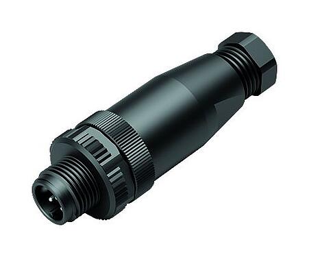 Illustration M12 Connecteur mâle, Contacts: 5, 4,0-6,0 mm, non blindé, pince à visser, IP67, UL 2238