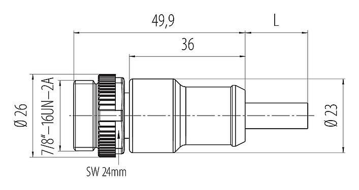 Scale drawing 77 1429 0000 50004-1000 - 7/8