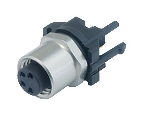 Illustration 99 3390 281 04 - M8 Female panel mount connector, Contacts: 4, unshielded, THR, IP67, UL