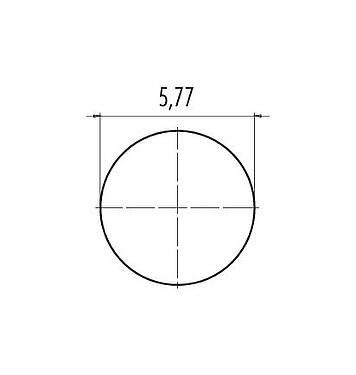 Instructions de montage / Découpe du panneau M8 Encastrable mâle, Contacts: 3, non blindé, THT, IP67, Montage frontal