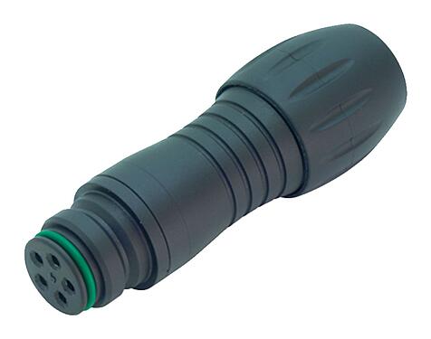 3D View 99 9106 02 03 - Snap-In IP67 Female cable connector, Contacts: 3, 6.0-8.0 mm, unshielded, solder, IP67, VDE