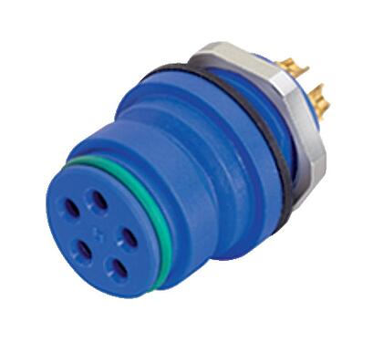 Illustration 99 9108 60 03 - Snap-In IP67 Female panel mount connector, Contacts: 3, unshielded, solder, IP67, VDE