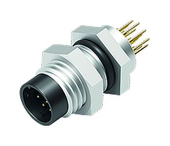 Automation Technology - Sensors and Actuators--Male panel mount connector_718_3_FS_front_2020