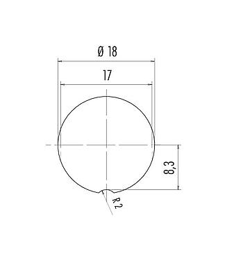 Assembly instructions / Panel cut-out 09 0173 702 08 - M16 Male panel mount connector, Contacts: 8 (08-a), unshielded, single wires, IP68, UL, AISG compliant