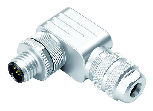 Illustration 99 1537 824 05 - M12 Connecteur mâle coudé, Contacts: 5, 4,0-6,0 mm, blindable, raccord sur bornier à ressort, IP67