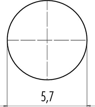 Assembly instructions / Panel cut-out M8 Male receptacle, Contacts: 3, unshielded, solder, IP65, Front mounting