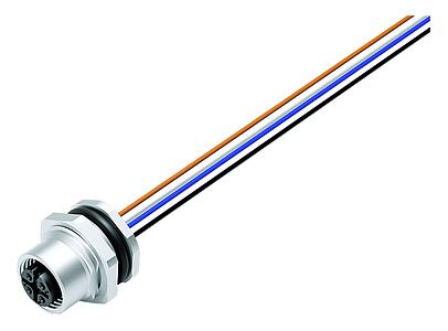 Automation Technology - Sensors and Actuators--Female panel mount connector_763_4_FD_Li_vv_5pol