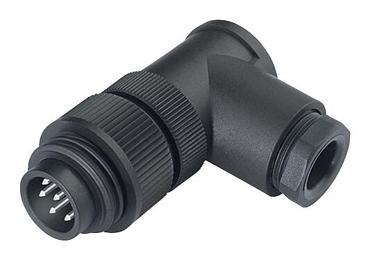 Illustration 99 0209 215 04 - RD24 Male angled connector, Contacts: 3+PE, 10.0-12.0 mm, unshielded, screw clamp, IP67, PG 13.5