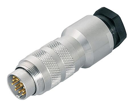 Illustration M16 Male cable connector, Contacts: 16, 8.0-10.0 mm, shieldable, solder, IP67, UL 2238, with shielding ring