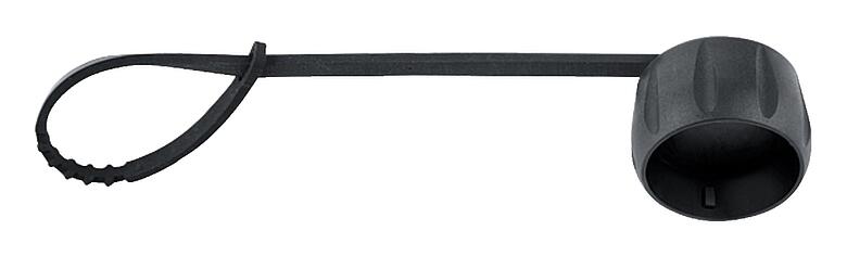 Illustration Protecting cap, IP68/IP69K plugged, with retaining strap
