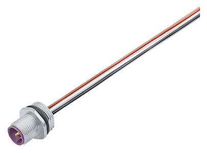 Automation Technology - Sensors and Actuators--Male panel mount connector_763_3_FS_Li_violett